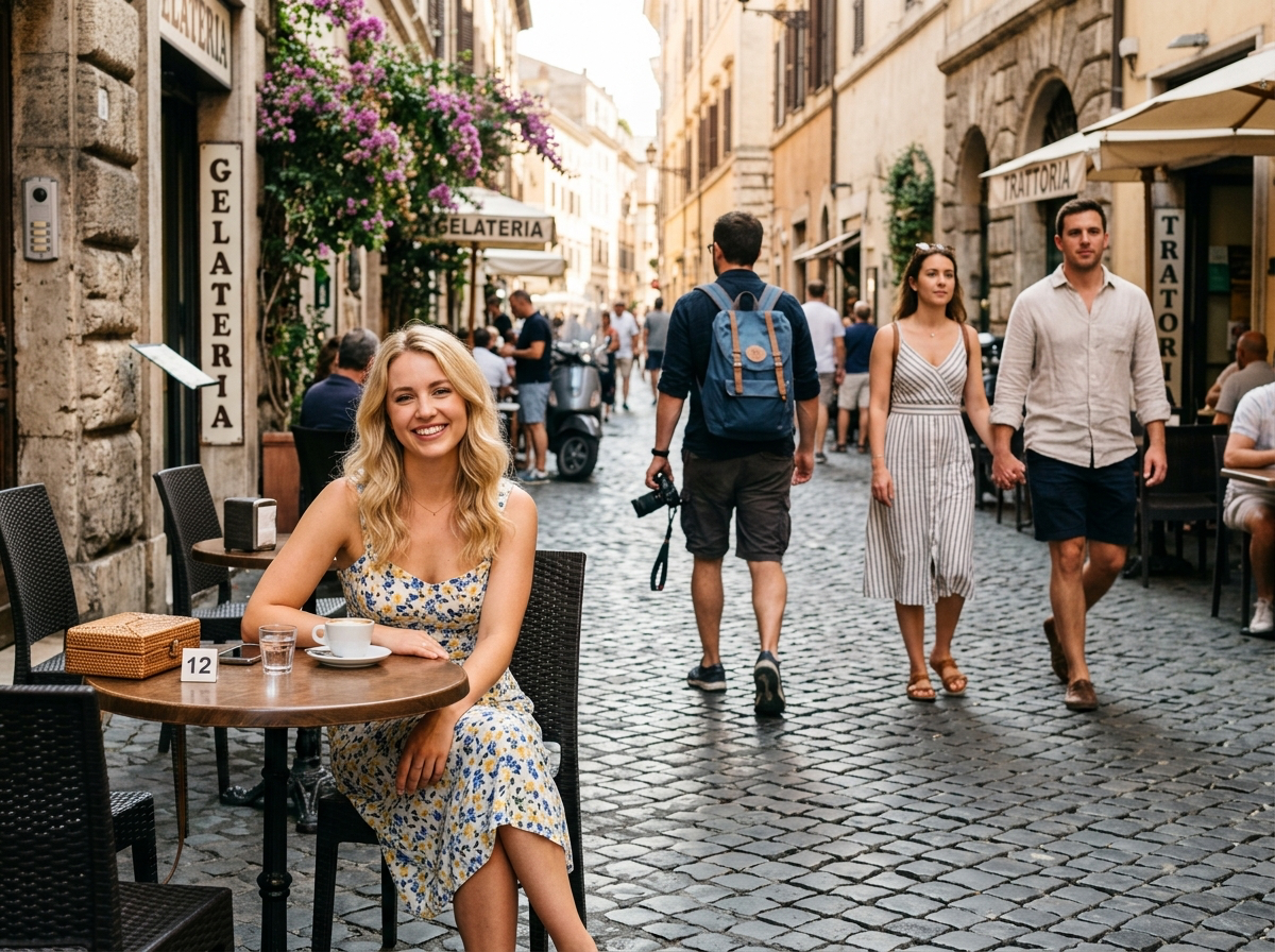 Remove background people Before: Crowded photo